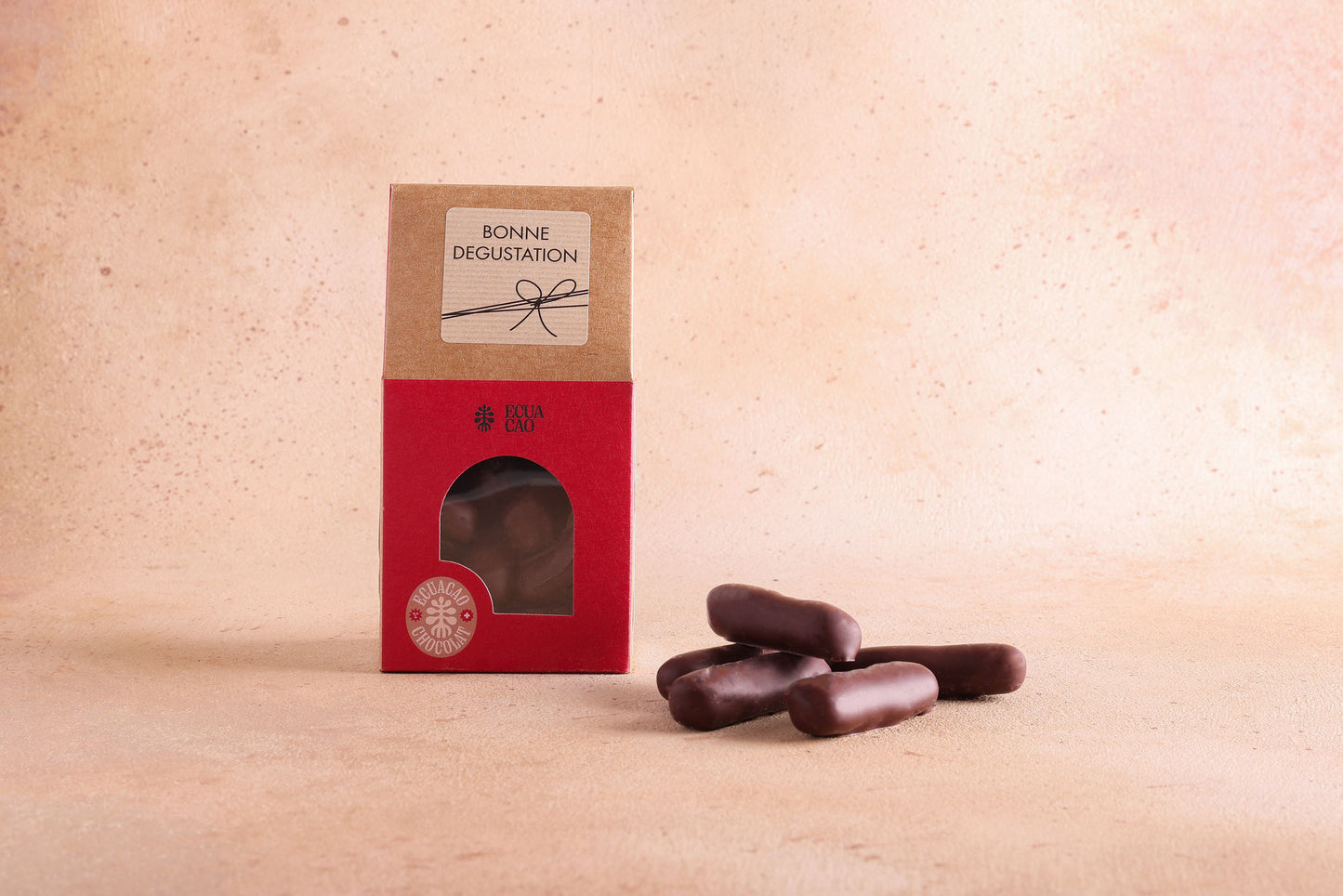 Lamelles de gingembre confites et enrobées de Chocolat Noir Grand Cru 72% (100g)