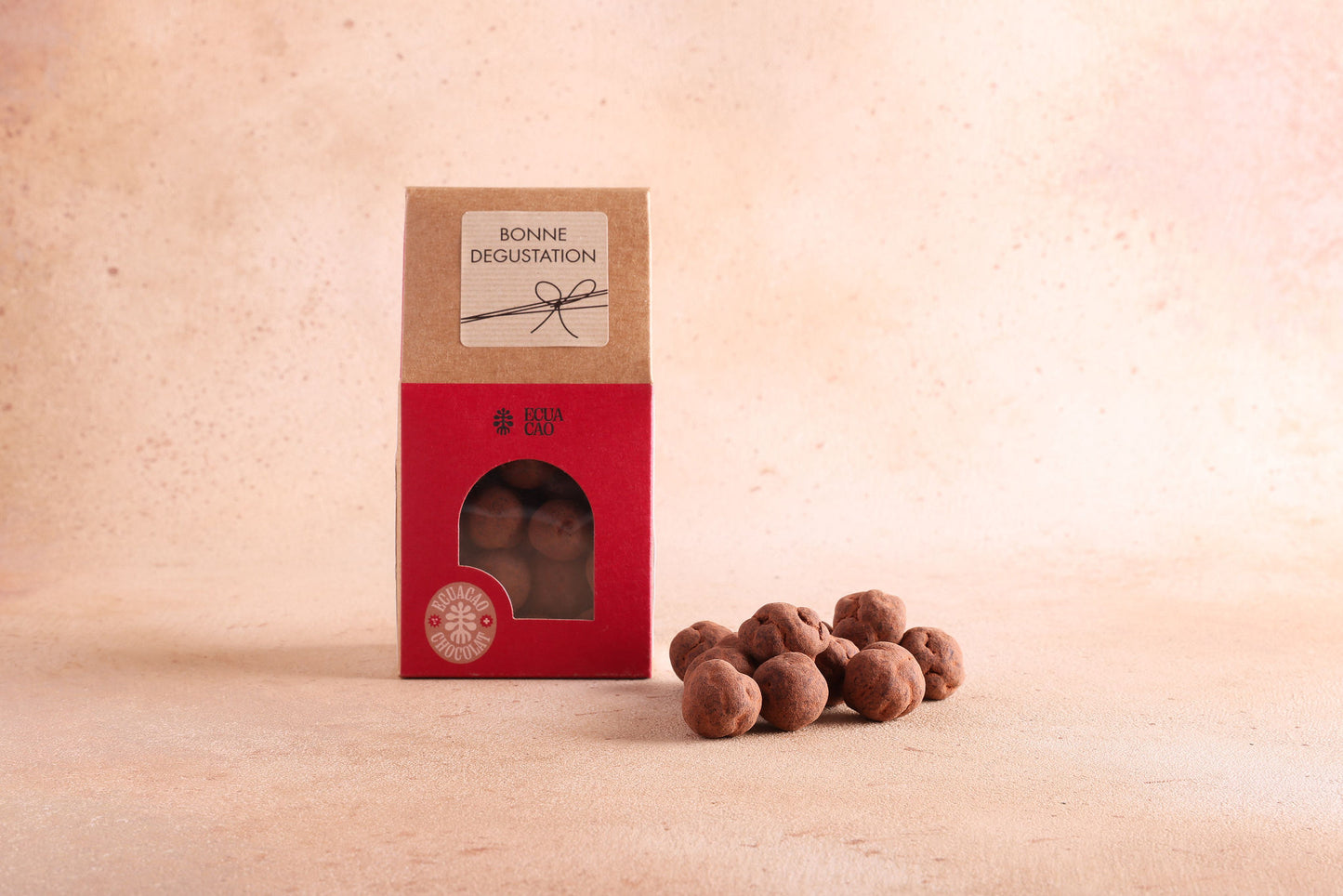 Noisettes caramélisée et enrobées de Chocolat Noir Grand Cru 65% (80 g)